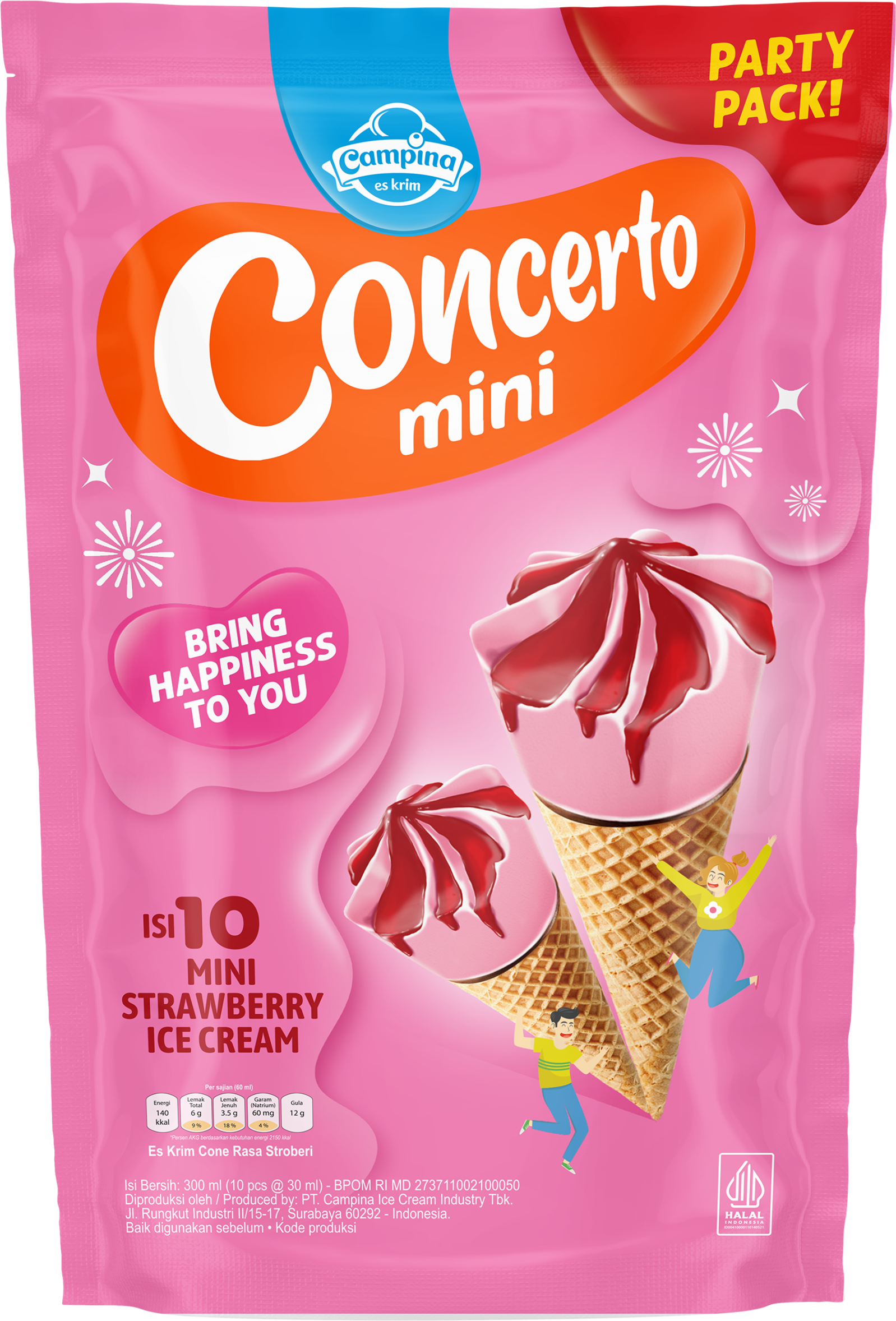Concerto Mini Party Pack Strawberry
